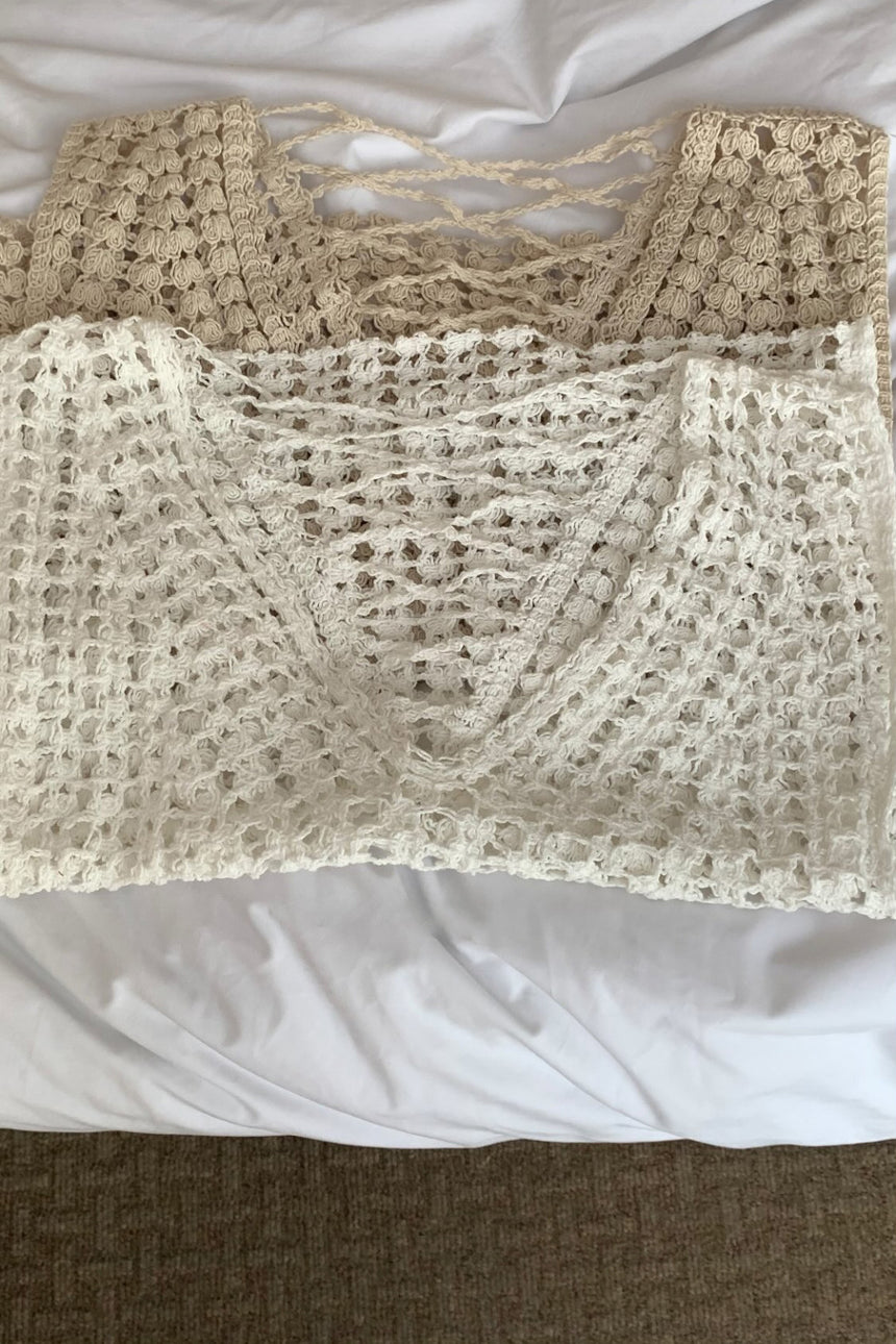 Grid Crochet Vest