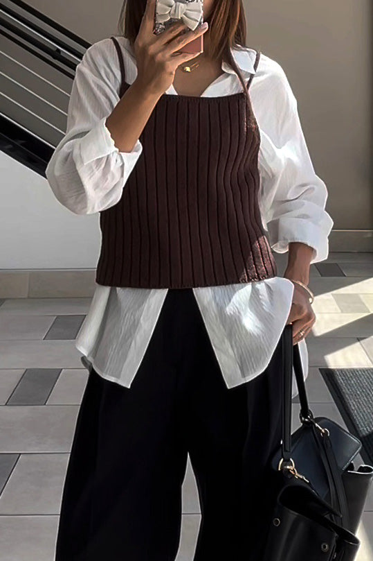 Ribbed Knit Bustier