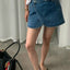 Birkin Denim Wrap Skort