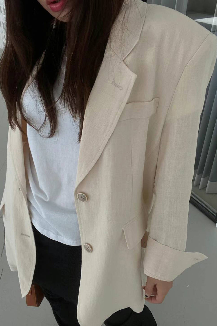 Mabel Linen Shirts blazer