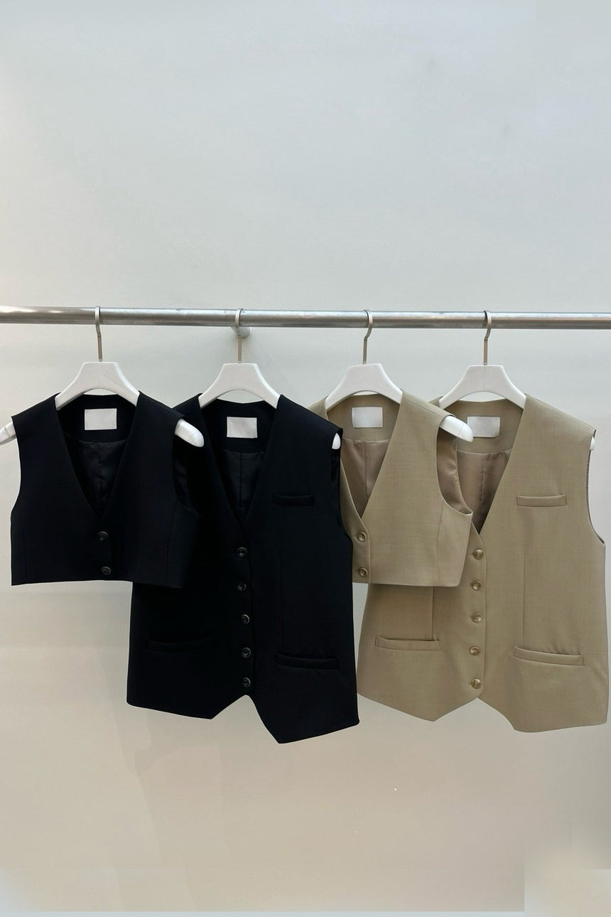 Louis Double Layered Vest Set