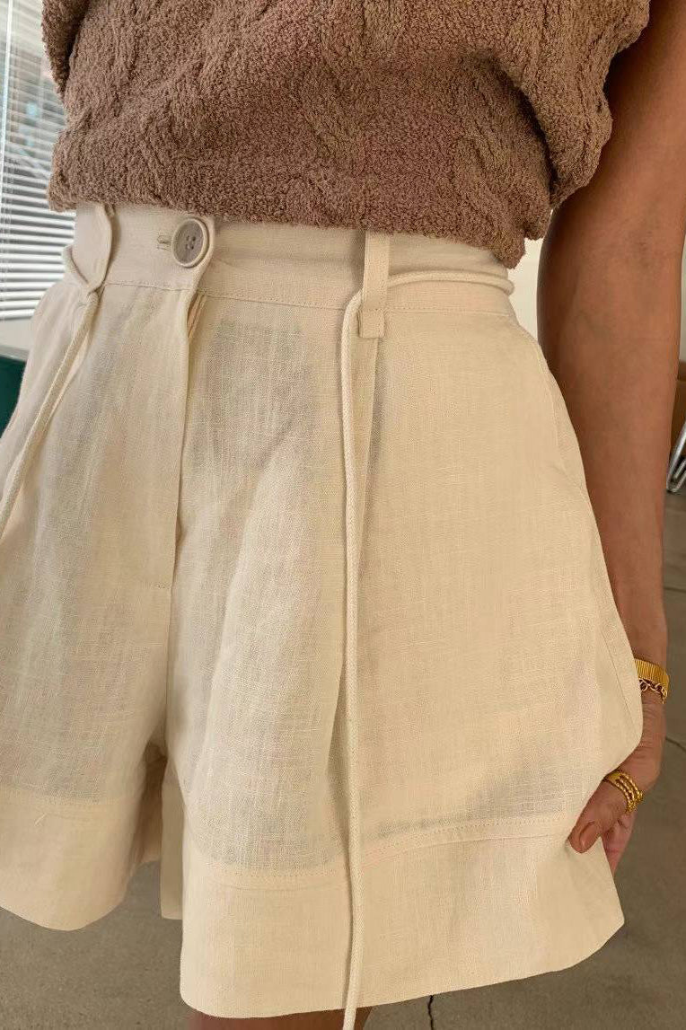 Mabel Linen Rope Shorts