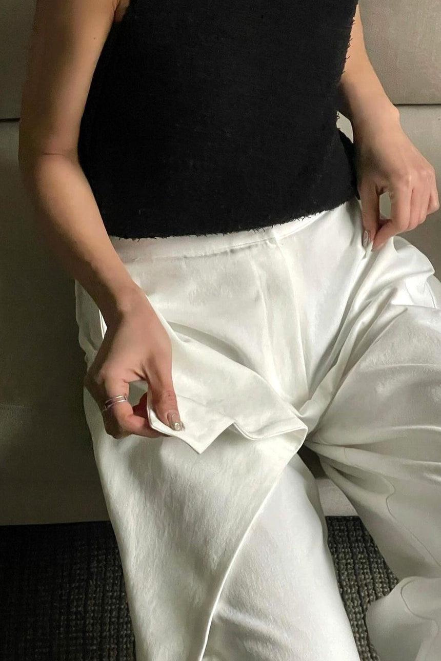 Side Button Wrap Pants