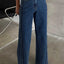 Wide Seam Denim Pants
