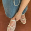 Stud Mesh Flat Shoes