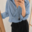 Airy Stripe Shirt_Blue