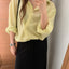 Airy Stripe Shirt _ Pale Lime