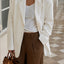Stitch Oversized Linen Blazer