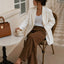 Stitch Oversized Linen Blazer